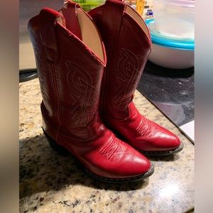 Girls Red Cowboy Boots